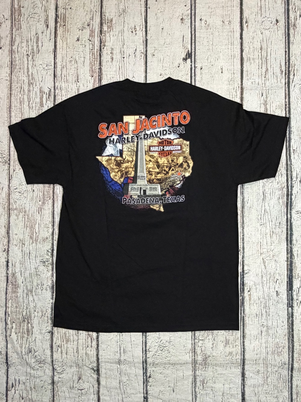 Harley-Davidson Motorcycles Texas Biker Crewneck Men's Tshirt - Picture 2 of 7
